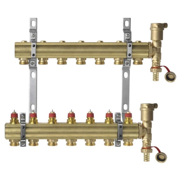 Комплект коллекторов Danfoss FHF-2 set, 7 выходов 088U0707 049504