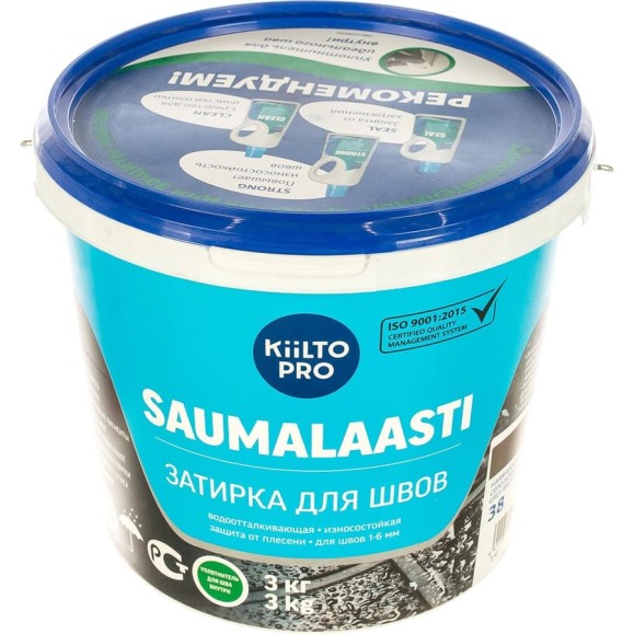 Затирка KIILTO Saumalaasti 38, 3 кг, серо-коричневый T3516.003 Затирка KIILTO Saumalaasti 38, 3 кг, серо-коричневый T3516.003