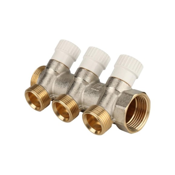 Распределительный коллектор STOUT 1, 3 отвода 3/4ЕК SMB 6851 013403 RG008S37S94CA8 Распределительный коллектор STOUT 1, 3 отвода 3/4ЕК SMB 6851 013403 RG008S37S94CA8