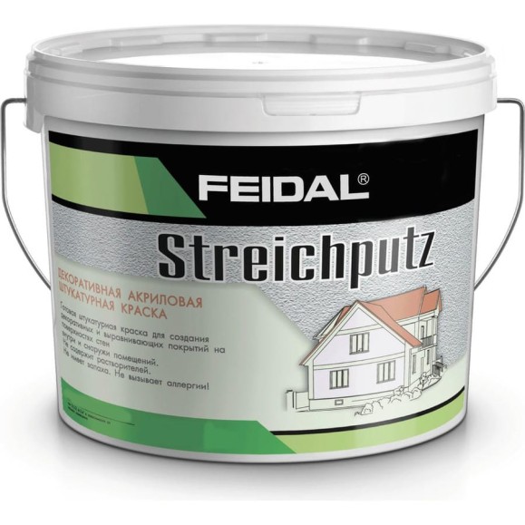 Структурная штукатурка под валик и кисть Streichputz 8 кг Feidal 20134