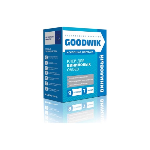Клей для виниловых обоев Goodwik 190 гр В 9 Клей для виниловых обоев Goodwik 190 гр В 9