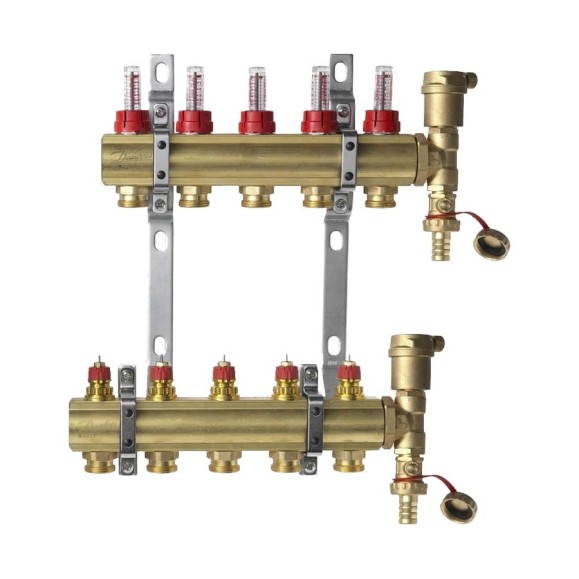Комплект коллекторов Danfoss FHF-5F set 5 контуров 088U0725 Комплект коллекторов Danfoss FHF-5F set 5 контуров 088U0725
