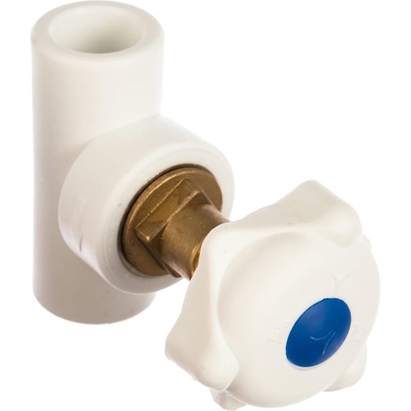 Вентиль PRO AQUA PP-R Белый d-20 мм PA42009b Вентиль PRO AQUA PP-R Белый d-20 мм PA42009b