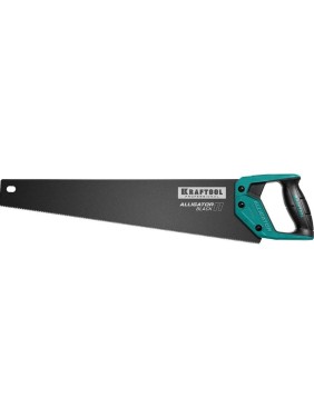 Ножовка для точного реза Kraftool "Alligator BLACK", 500 мм, 11 TPI 3D зуб, 15205-50