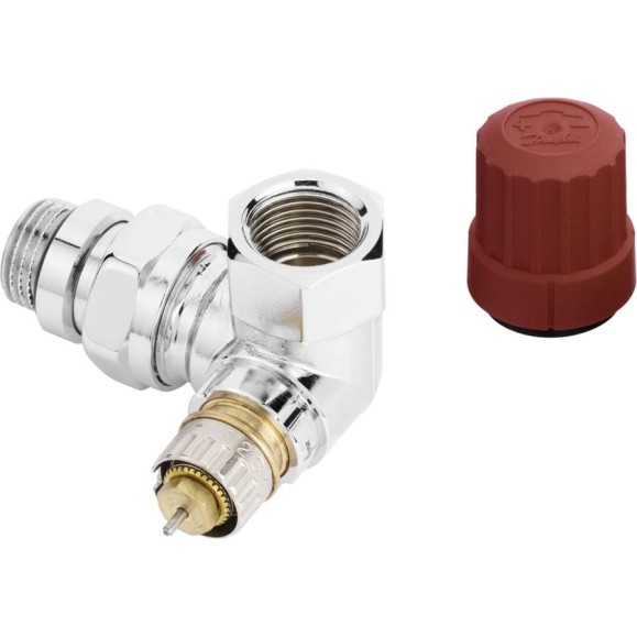 Трехосевой клапан DANFOSS RA-NCX для подключения слева, хромированный 013G4240