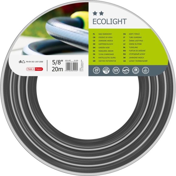 Садовый шланг Cellfast ECOLIGHT 5/8'', 20 м 10-160 Садовый шланг Cellfast ECOLIGHT 5/8'', 20 м 10-160