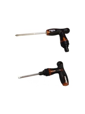 Отвертка WMC Tools WMC-8152LR T-образная телескоп. переставная 2в1, на пластиковом держателе WMC-8152LR