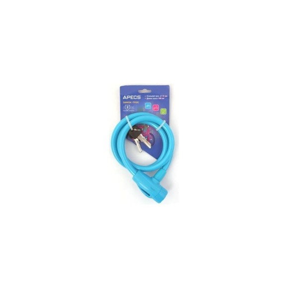 Велосипедный замок Apecs PD-84-100CM-BLUE 20439 Велосипедный замок Apecs PD-84-100CM-BLUE 20439