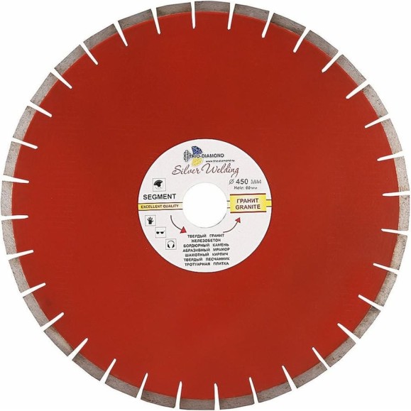 Диск алмазный отрезной TRIO-DIAMOND 450x50 Grand Segment Гранит SWG904 Диск алмазный отрезной TRIO-DIAMOND 450x50 Grand Segment Гранит SWG904