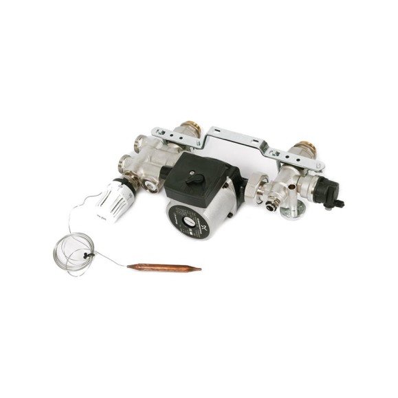 Насосно-смесительная группа 1" с насосом GRUNDFOS Uni-Fitt SOLOMIX 472N1200
