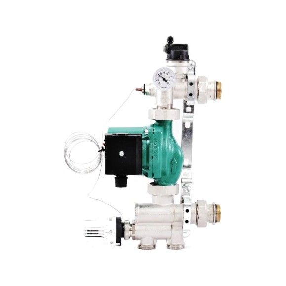 Насосно-смесительная группа 1" c насосом Wilo RS 25/6-130 Uni-Fitt SOLOMIX 471N1200