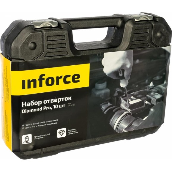 Набор отверток Inforce Diamond Pro 10 шт 06-07-03 Набор отверток Inforce Diamond Pro 10 шт 06-07-03
