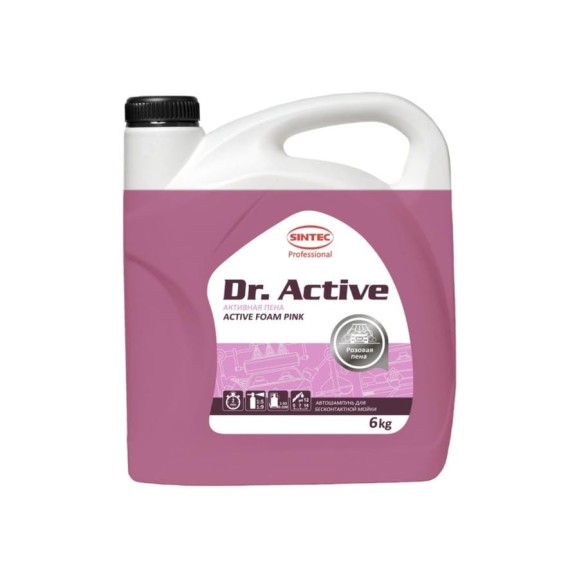 Автошампунь Sintec Dr.Activ Active Foam Pink 6 кг для бесконтактной мойки Обнинскоргсинтез 801710