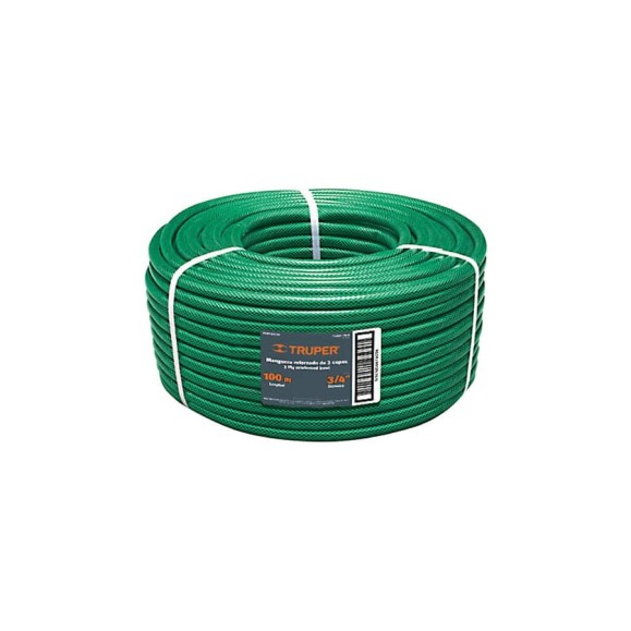Шланг садовый трехслойный MAN-3/4R (3/4"; 100 м) TRUPER 19859