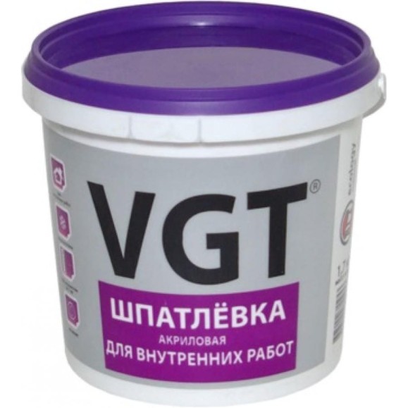Шпатлевка для внутренних работ 1,7 кг VGT 11603364 Шпатлевка для внутренних работ 1,7 кг VGT 11603364
