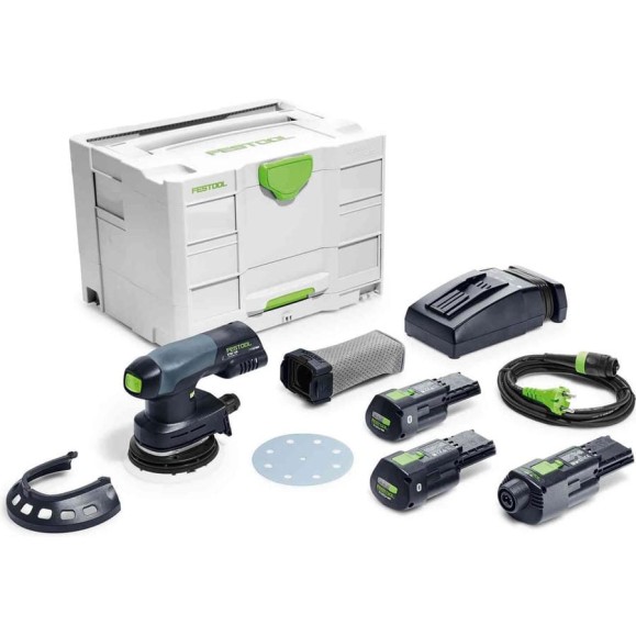 Аккумуляторная эксцентриковая шлифмашина FESTOOL ETSC 125 Li 3,1 I-Set 575712