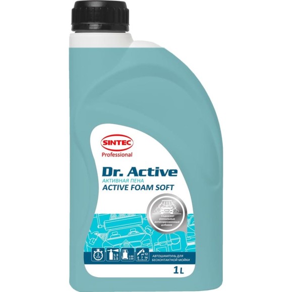 Автошампунь Sintec Dr.Activ Active Foam Soft 1 л для бесконтактной мойки Обнинскоргсинтез 801726