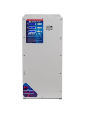 Стабилизатор напряжения 3 фазы (7500 х 3 HV ±10 В 285-520 В) Энерготех OPTIMUM 514505
