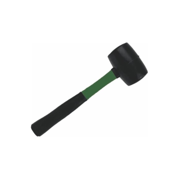 Киянка UNIK 900г, черная резина, ручка FiberGlass 9350-900-1GF