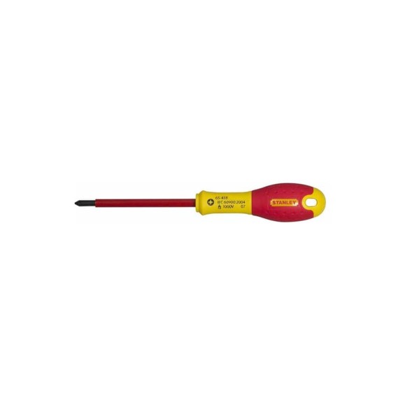 Диэлектрическая отвертка FATMAX 1000V PZ0х75 мм Stanley 0-65-417