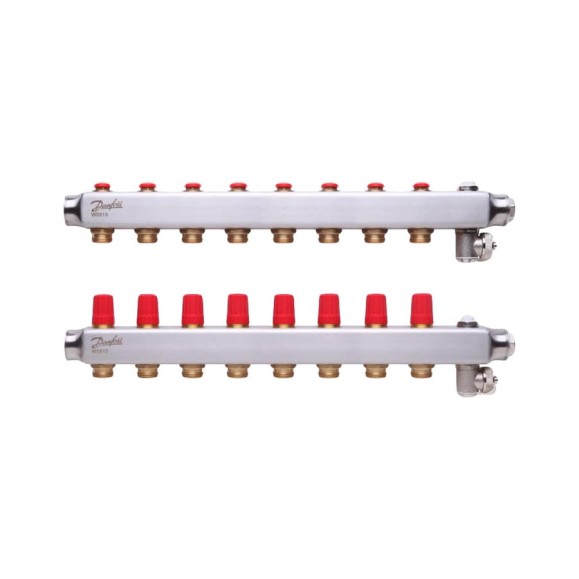 Коллекторы Danfoss SSM-8 для 8 контуров 088U0808