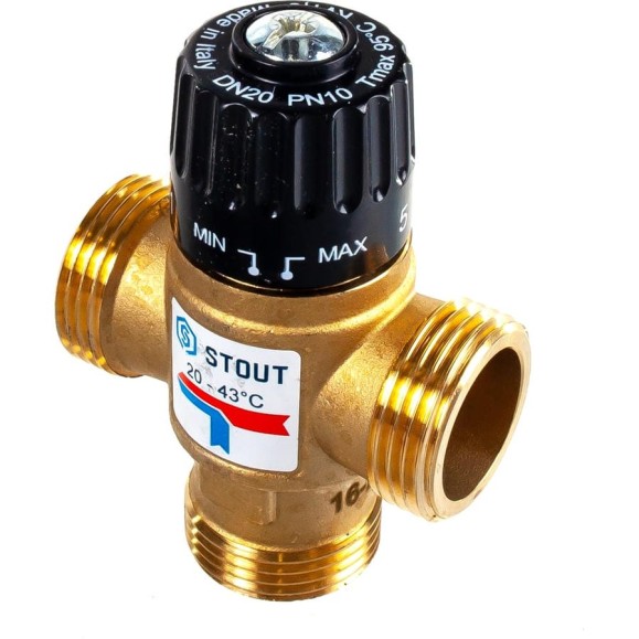 Термостатический смесительный клапан STOUT G 1” M SVM-0120-164325 RG008TIGDSDS8K