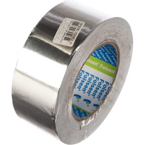 Алюминиевая лента FOLSEN 50мм x 50м до 150oC, 70мкм 074504