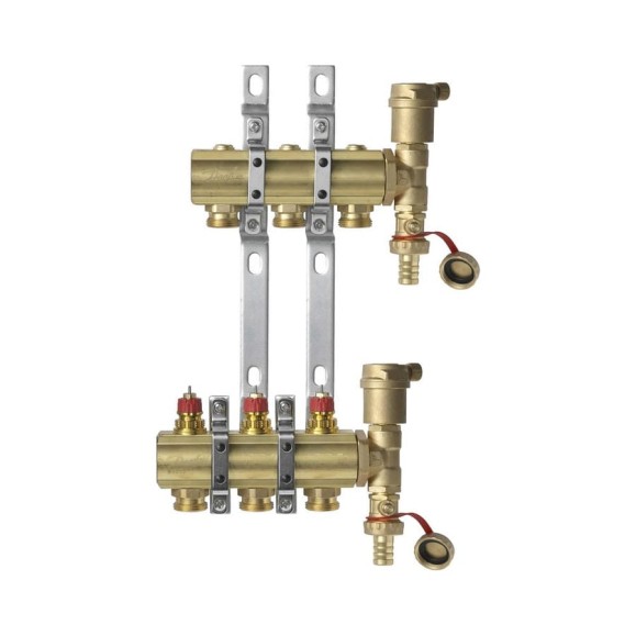 Комплект коллекторов Danfoss FHF-2 set , 3 выхода 088U0703 049500