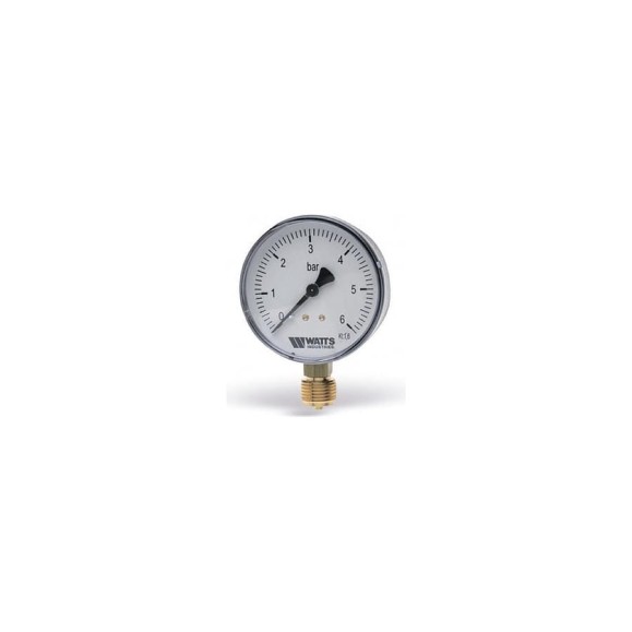 Манометр Watts F+R250 радиальный 0-6 бар, корпус 100mm, 1/2" 10008077 Манометр Watts F+R250 радиальный 0-6 бар, корпус 100mm, 1/2" 10008077
