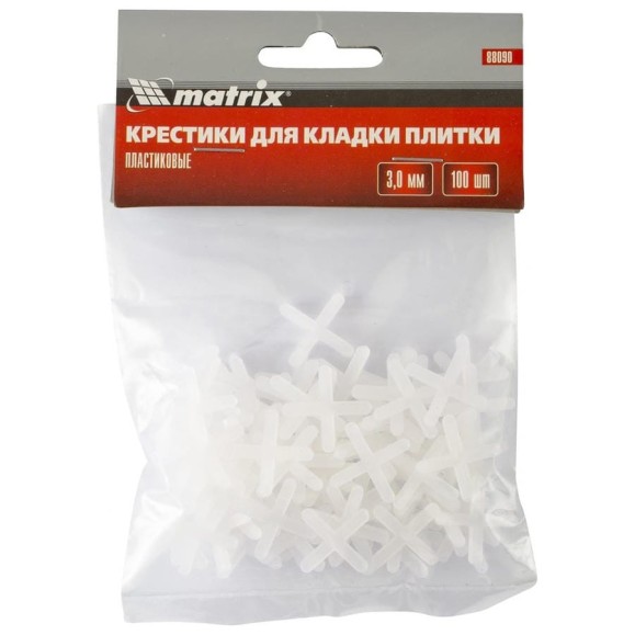 Крестики (100 шт; 3 мм) для кладки плитки MATRIX 88090