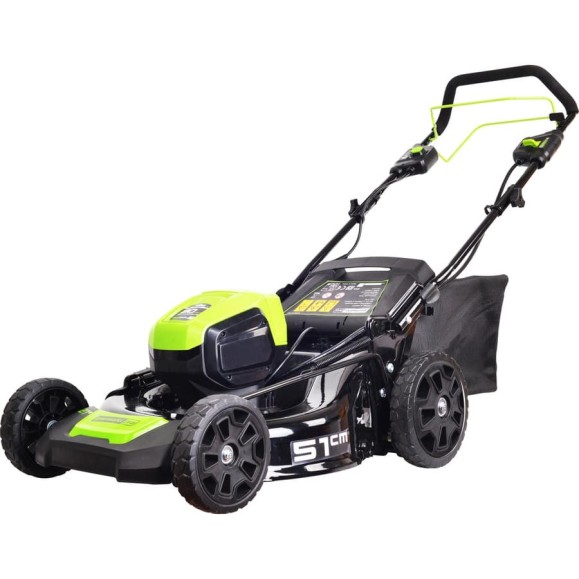 Самоходная аккумуляторная бесщеточная газонокосилка Greenworks 2502107 Самоходная аккумуляторная бесщеточная газонокосилка Greenworks 2502107