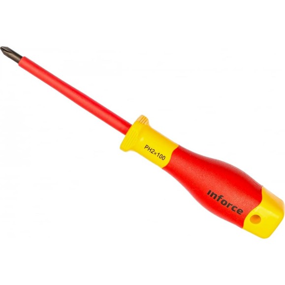 Диэлектрическая отвертка Inforce PH2х100мм 06-09-44