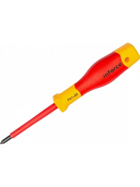 Диэлектрическая отвертка Inforce PH1х80мм 06-09-46