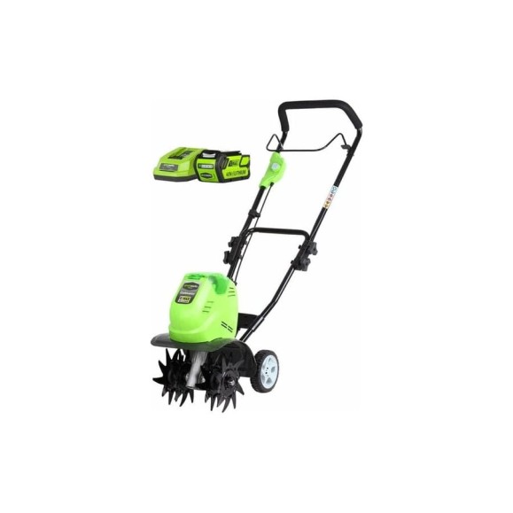 Аккумуляторный культиватор GreenWorks G40TL, 40V, 1хАКБ 4 А.ч, ЗУ 27087VB