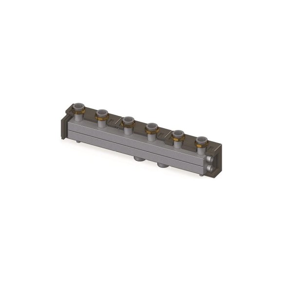 Гребёнка, DN25, 1 1/2", 5 контуров, размер отвода-1 1/2", 3,5 м3/ч ELSEN EWG25.05 Гребёнка, DN25, 1 1/2", 5 контуров, размер отвода-1 1/2", 3,5 м3/ч ELSEN EWG25.05