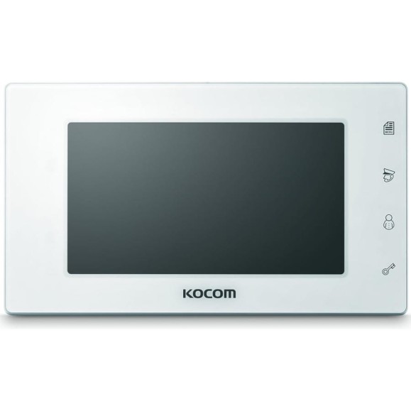 KOCOM Цветной монитор видеодомофона без трубки hands-free KCV-544 белый CC000001732