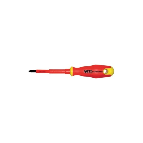 Изолированная отвертка CrV 1000V 4.5х80 мм РН1 FIT 55893