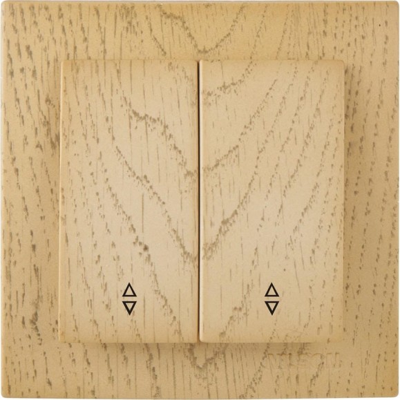 Выключатель NILSON 2-кл. СУ проходной, TOURAN WOOD, клён 24281009