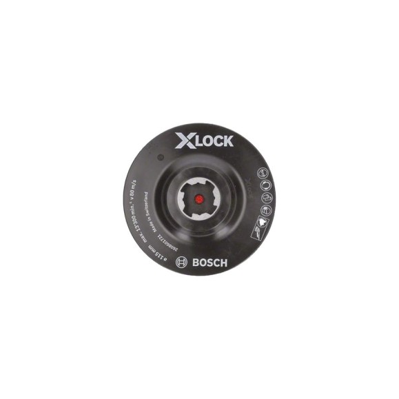 Тарелка опорная X-LOCK на липучке 115 мм Bosch 2608601721 Тарелка опорная X-LOCK на липучке 115 мм Bosch 2608601721