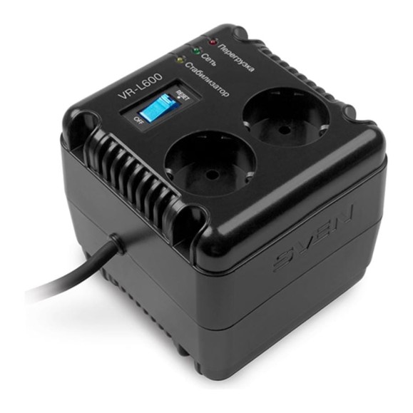 Стабилизатор напряжения SVEN VR-L 600 SV-014865 Стабилизатор напряжения SVEN VR-L 600 SV-014865