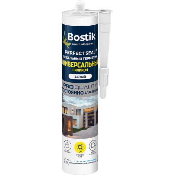 Универсальный идеальный герметик Bostik Perfect Seal силикон белый, 280 мл BOK638516Р Универсальный идеальный герметик Bostik Perfect Seal силикон белый, 280 мл BOK638516Р