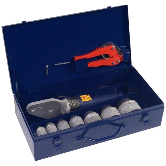 Комплект для сварки полипропиленовых труб DYTRON DT TraceWeld PROFI P-4a 850 W, blue 3982 Комплект для сварки полипропиленовых труб DYTRON DT TraceWeld PROFI P-4a 850 W, blue 3982