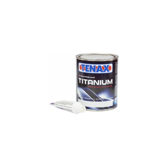 Полиэфирный клей Tenax Titanium Extra Clear суперпрозрачный/густой 1л 039.210.7502