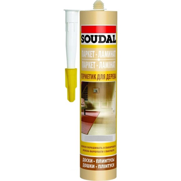 Паркетный акриловый герметик под вишню SOUDAL 111254 Паркетный акриловый герметик под вишню SOUDAL 111254