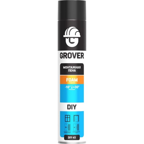 Всесезонная монтажная пена Grover DIY45 стандарт 0,75 л F0003