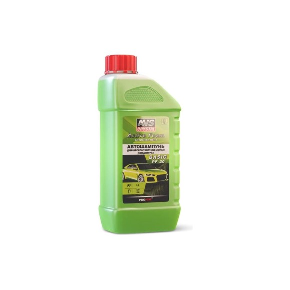 Автошампунь BASIC PF-20 для бесконтактной мойки Active Foam 1:2 1 л AVS A07536S