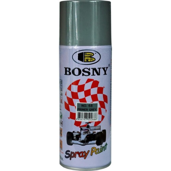 Универсальный грунт Bosny Серый, аэрозоль 68 Универсальный грунт Bosny Серый, аэрозоль 68