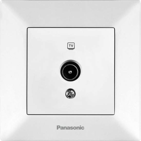 Розетка TV Panasonic концевая белая Arkedia 54768 WMTC0451-2WH
