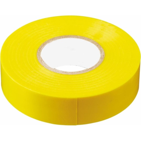 Изоляционная лента STEKKER 0,13x19 мм, 20 м, желтая, INTP01319-20 32841