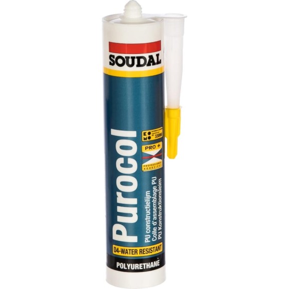 Конструкционный клей SOUDAL Пурокол бесцветный 103955